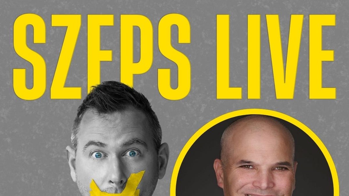 Today at 3 PM ET: Appearing on Szeps Live in New York