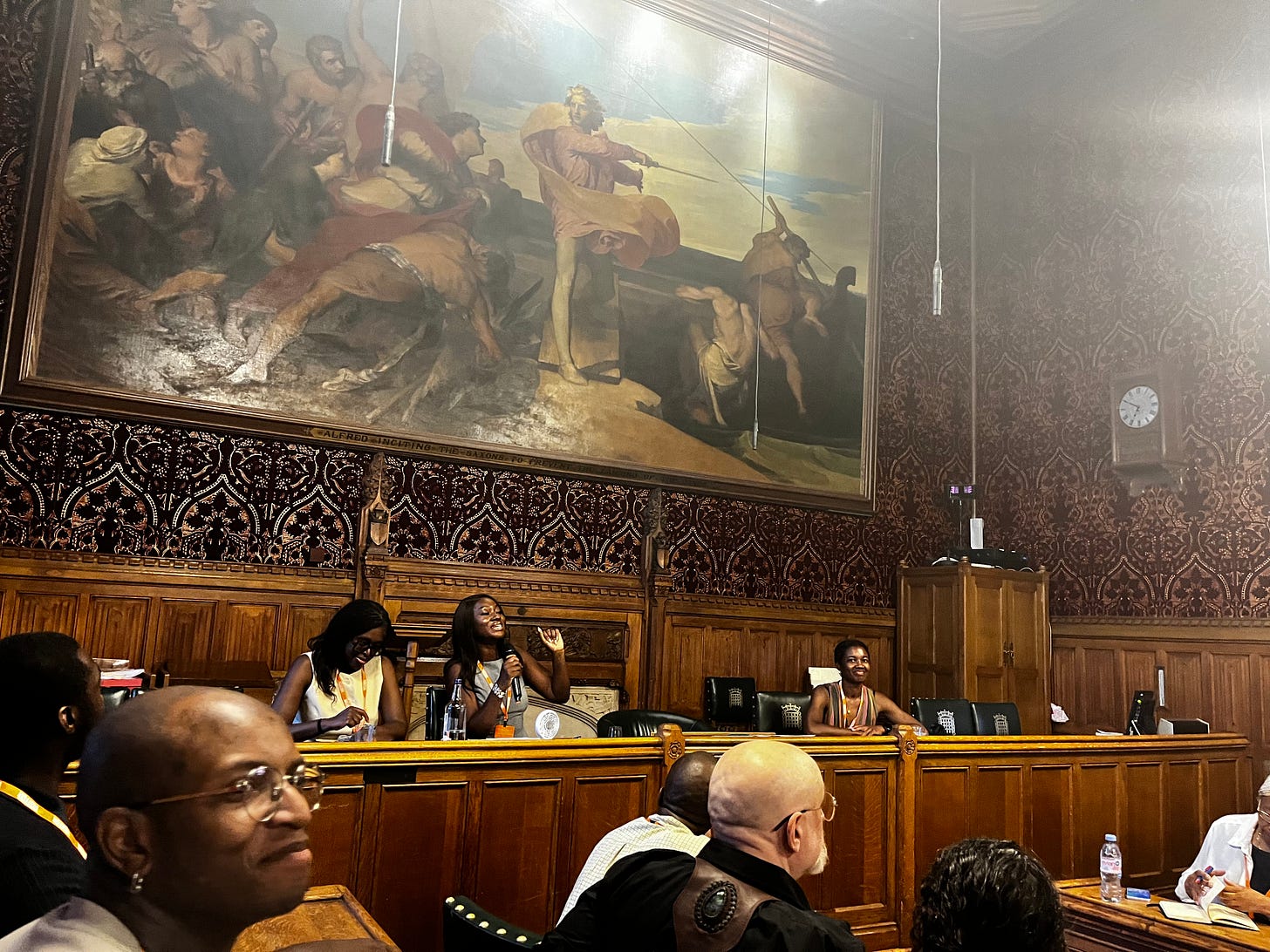Picture from a committee room in Parliament