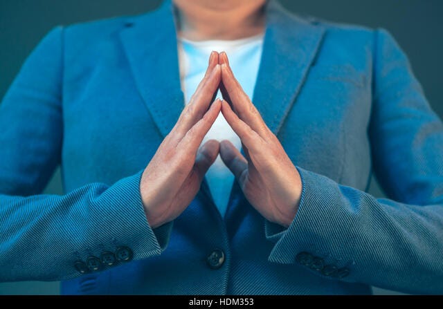 Steepled hands fingers hi-res stock photography and images - Alamy