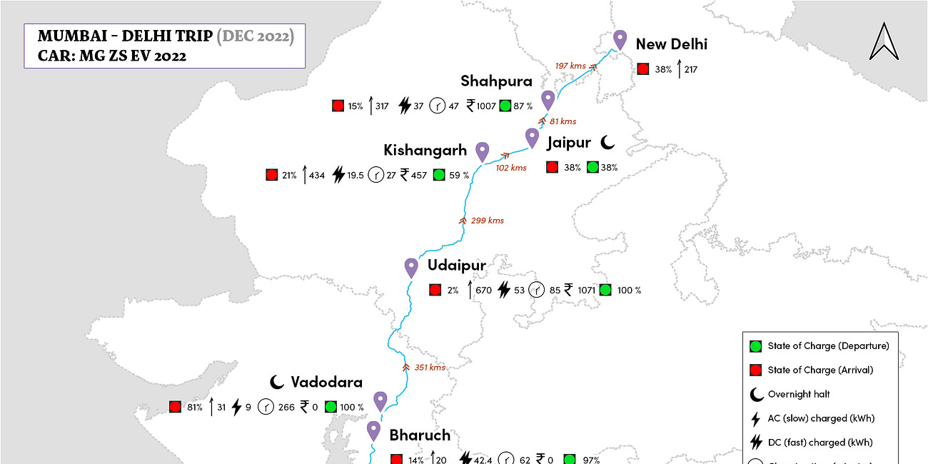 Mumbai to Delhi, Dec 2022