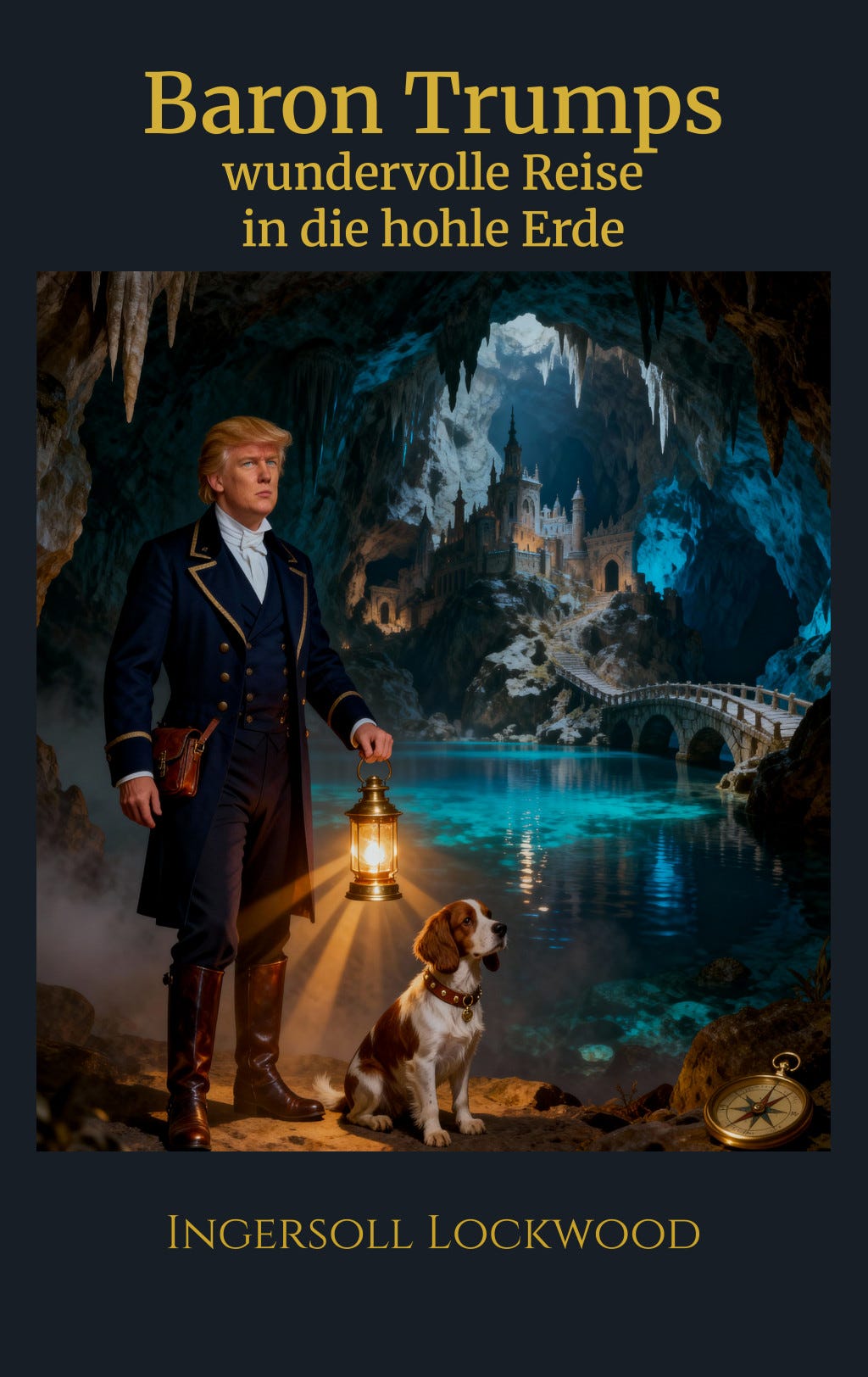 Cover „Baron Trumps wundervolle Reise in die Hohle Erde” — Lockwoods Russland-Reise-Roman von 1893