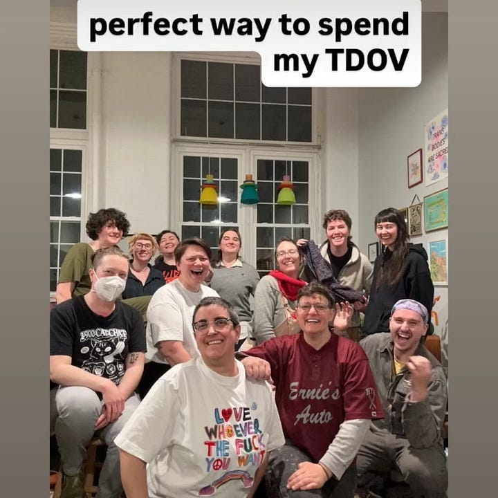 a still from craft night on instagram, Callan cutting up collage materials