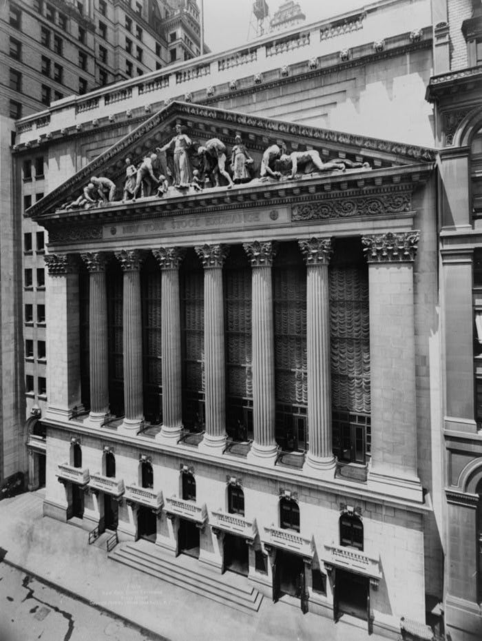 The New York Stock Exchange, Wikimedia Commons