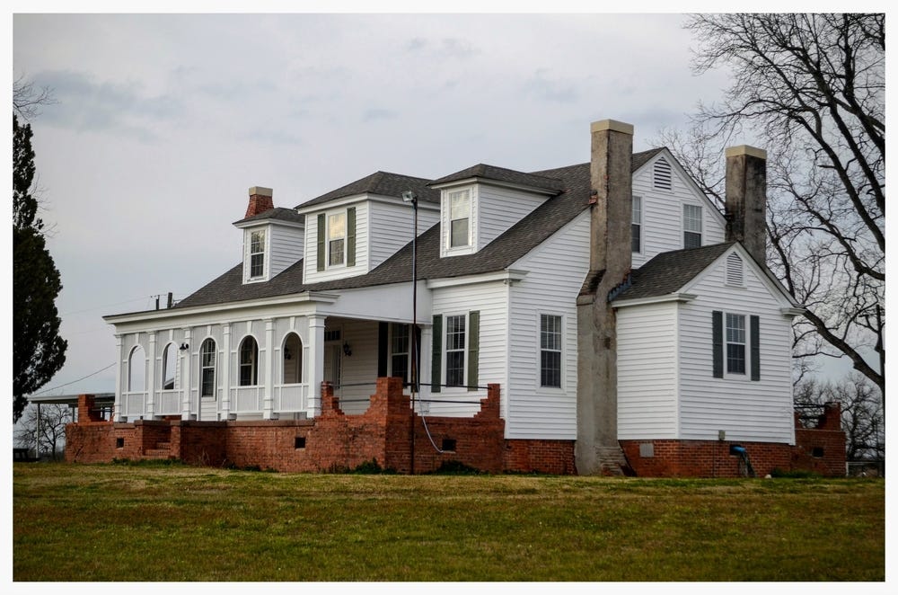 South side of The Marks House, Pike Road, Montgomery County, Alabama