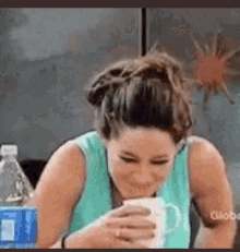Laughing Spitting Water Meme