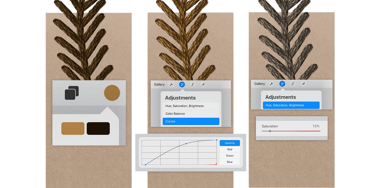 How to Adjust Colors of Existing Strokes in Procreate