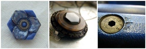 Hexagon button inspiration Hexagon button inspiration