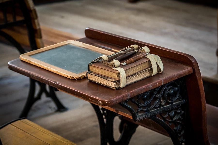 Vintage School Desk Photograph by Paul Freidlund - Fine Art America