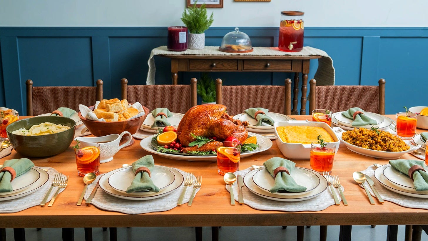 A holiday table from Walmart's 2026 Holiday Meal Basket announcement. Image: Walmart A holiday table from Walmart's 2026 Holiday Meal Basket announcement. Image: Walmart