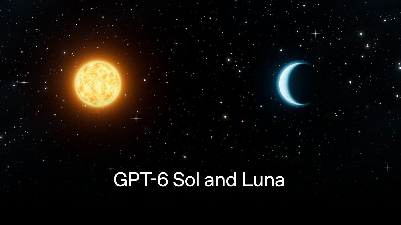 GPT 6 Sol and Luna. Image from OpenAI