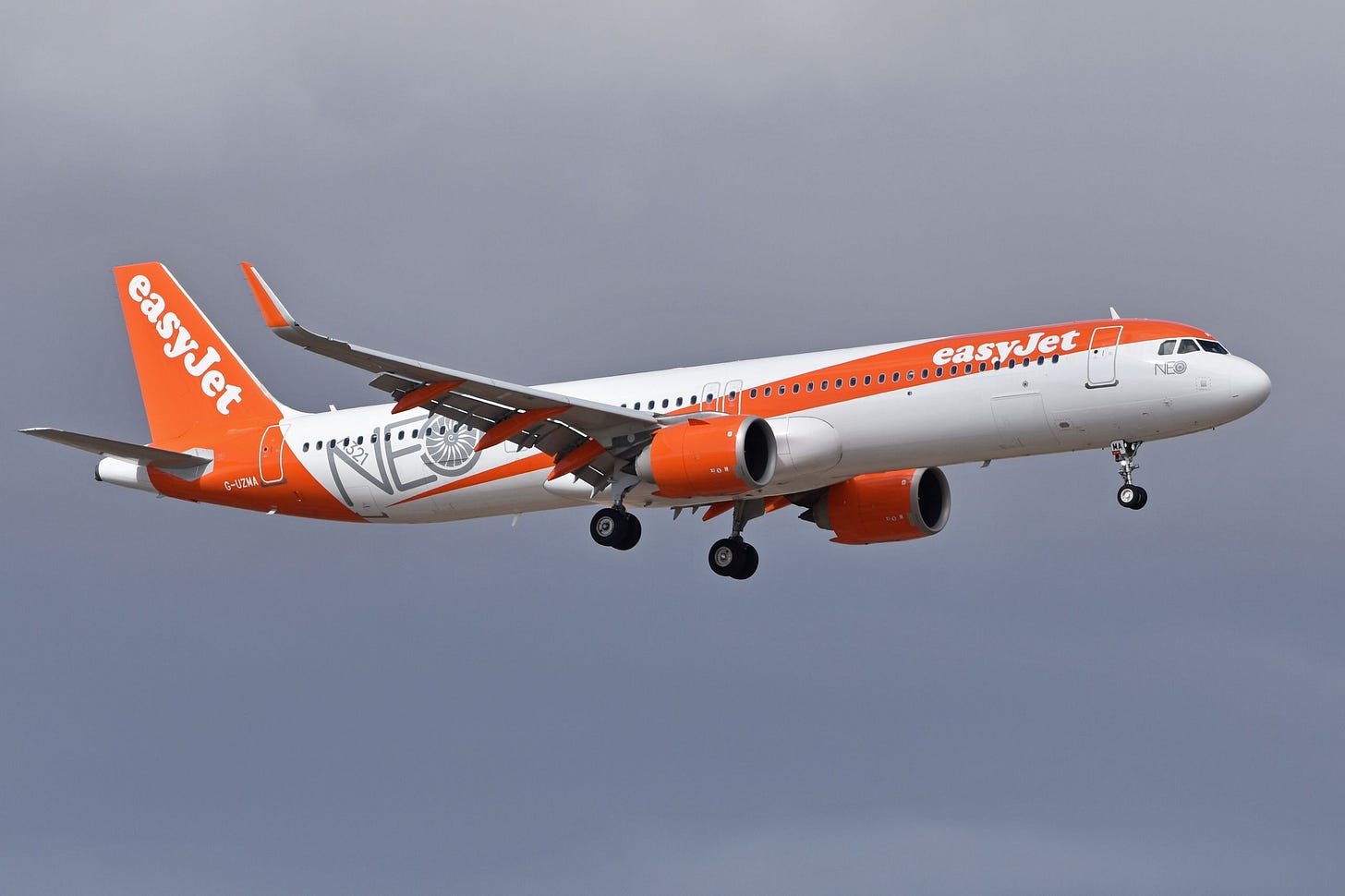 easyJet A321neo aircraft
