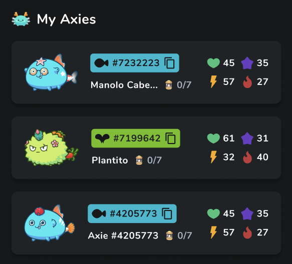 Axie Profile How to keep track of your Axie Profile in one single space with Tacter