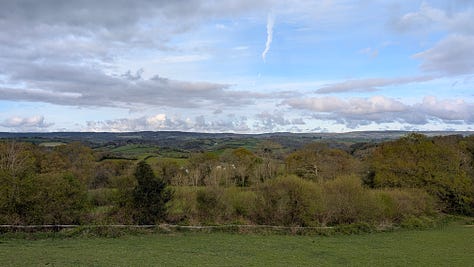 The Teign Valley area