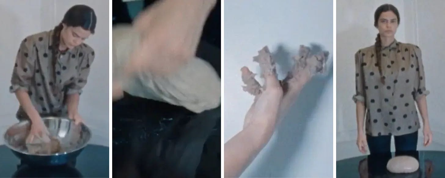 video stills of a sourdough baking tutorial by lexie smith