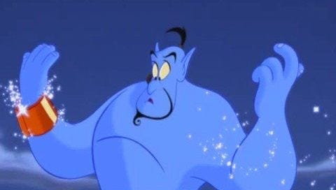 Genie, you're free! RIP Robin Williams