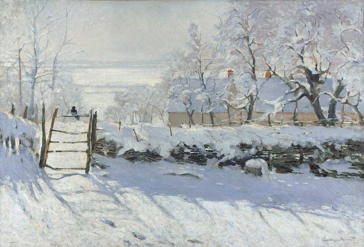 Claude Monet, The Magpie, 1868-1869, Musée d'Orsay, Paris
