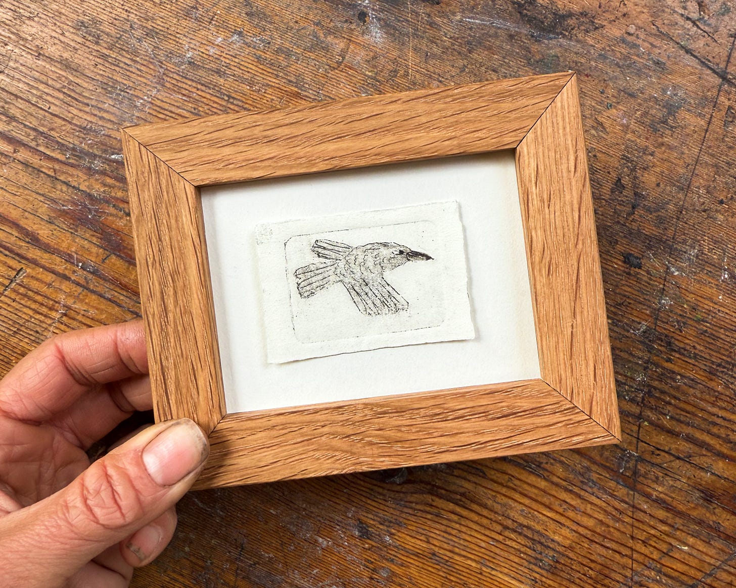 Reclaimed Oak Frame Handmade