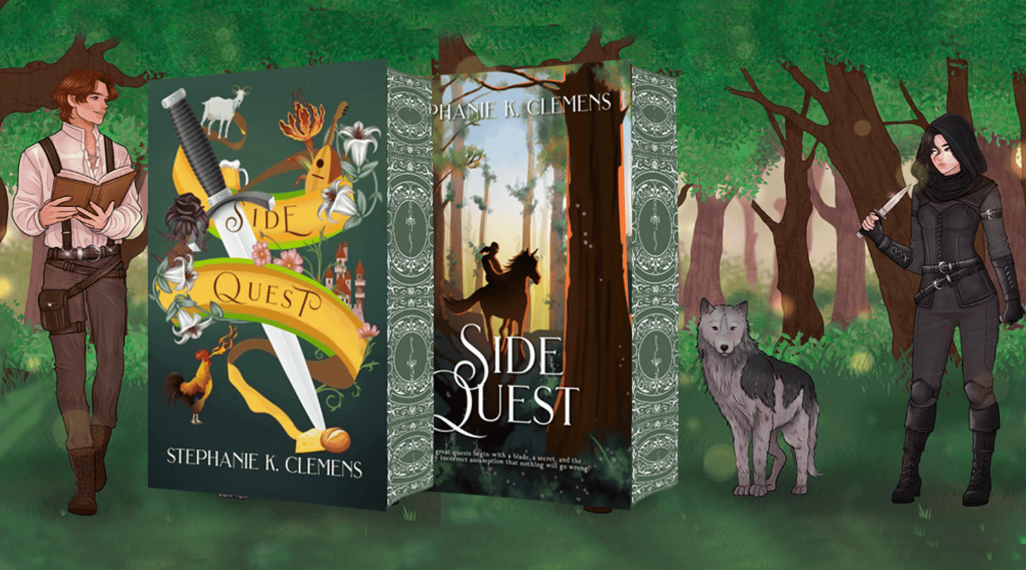 Side Quest linked Kickstarter banner
