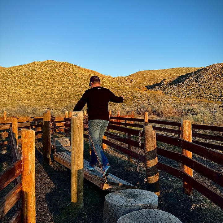 Our campsite at Washoe Lake State Park in Nevada.