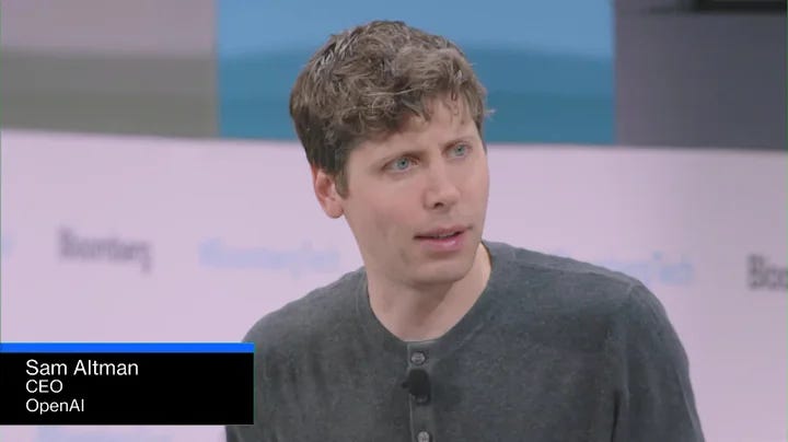 Sam Altman, CEO OpenAI staring