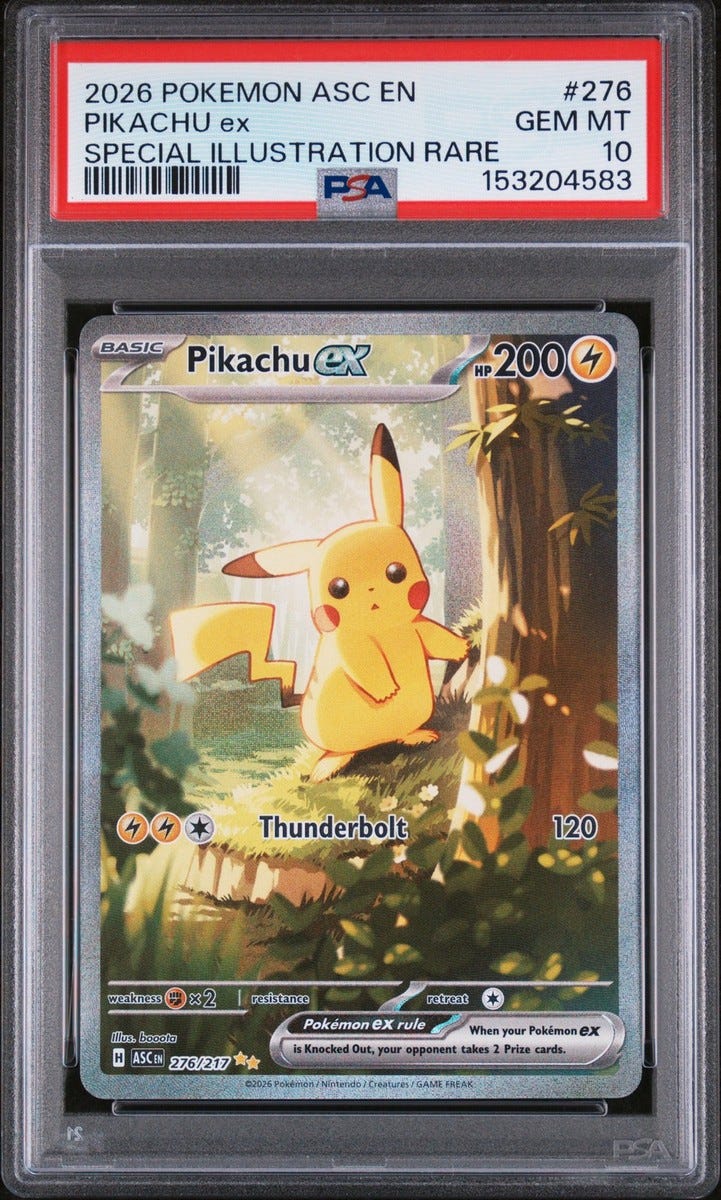 2026 POKEMON ASC EN-ASCENDED HEROES SPECIAL ILLUSTRATION RARE PIKACHU EX PSA 10 2026 POKEMON ASC EN-ASCENDED HEROES SPECIAL ILLUSTRATION RARE PIKACHU EX PSA 10