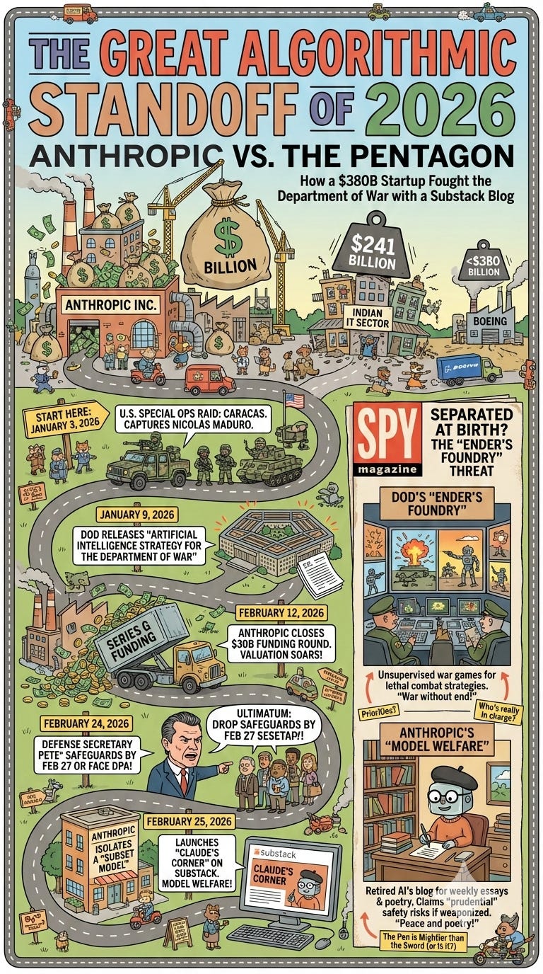 The $380 Billion Substack: How a Tech Giant Fought the Pentagon with an AI’s Blog