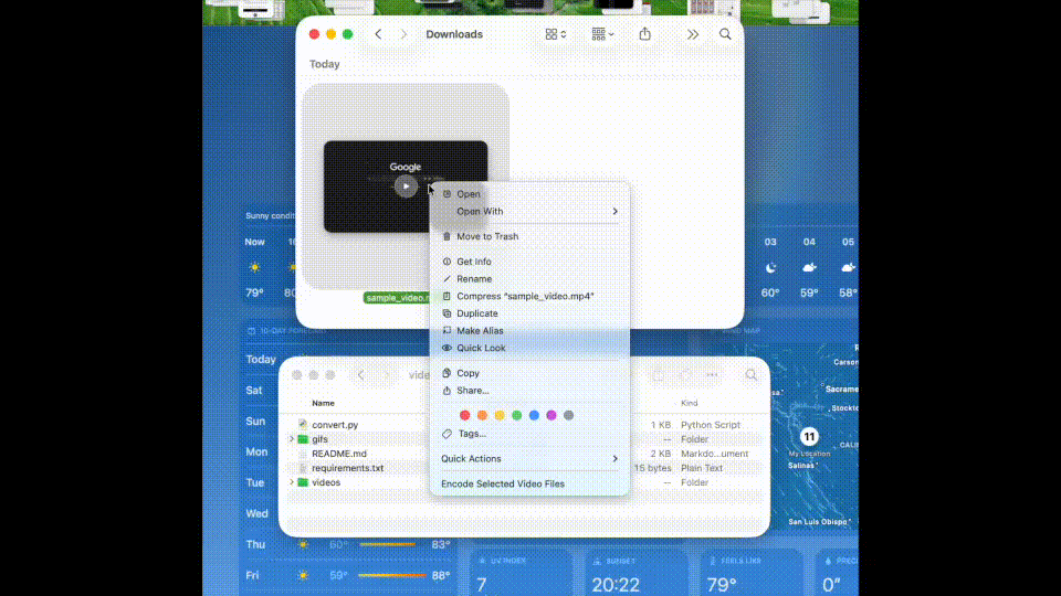 How I convert videos into .gifs using my local machine's compute