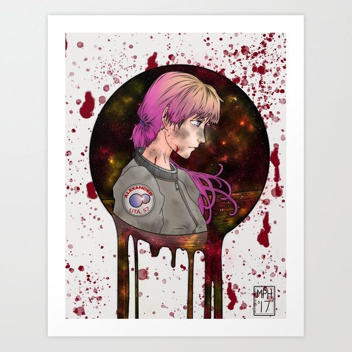 Kady - Illuminae (The Illuminae Files) Art Print