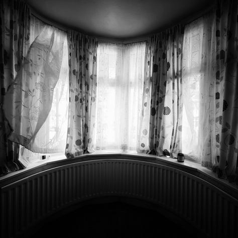 three images of curtains blowing in the breeze on a hot summer's day