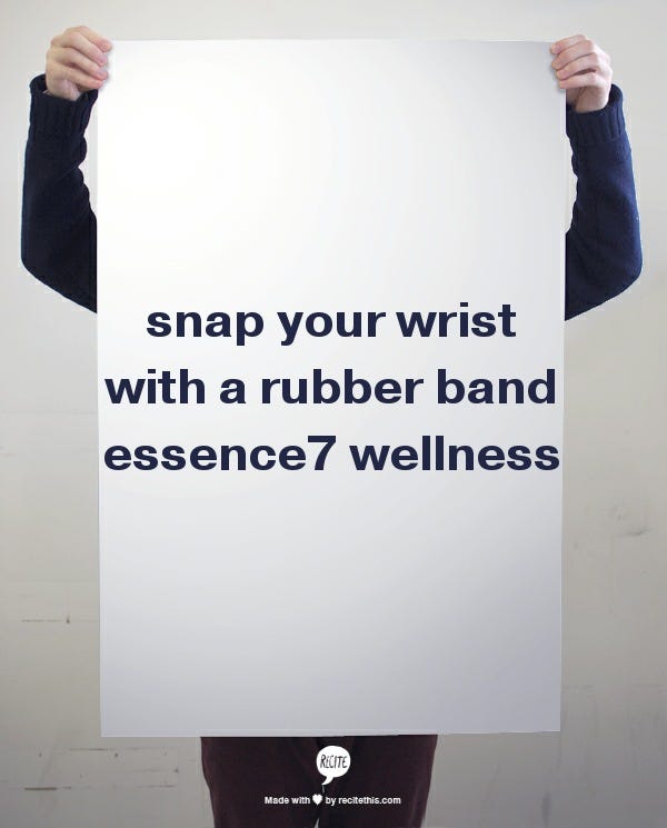 snap your wrist with a rubber band 2