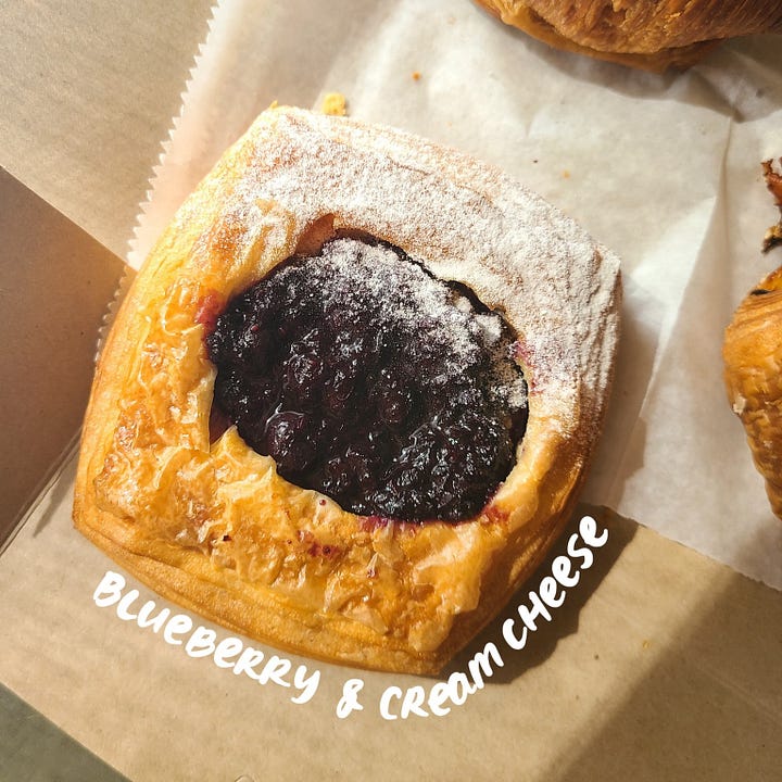 Vicente Bakery & Bistro Blueberry Cream Cheese Danish