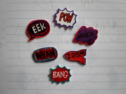 Shrinky Dink Pow After Shrinky Dink Pow After