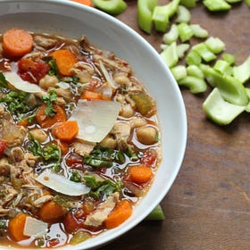 Slow Cooker Mediterranean Chicken Vegetable Soup