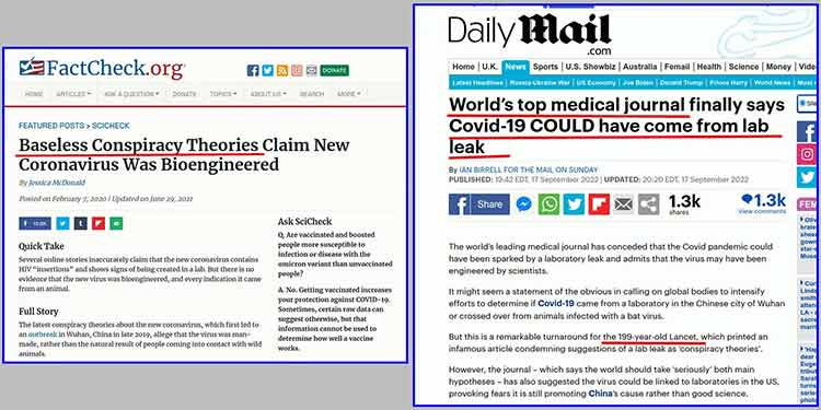 baseless conspiracy theories