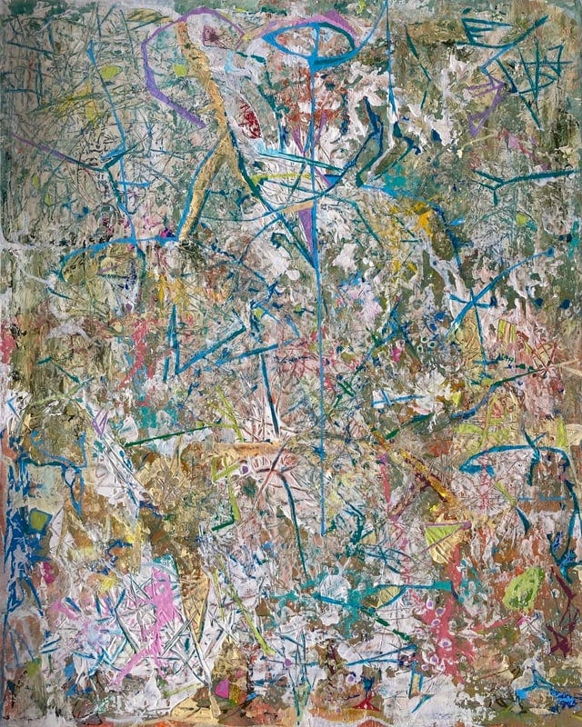 r/acrylicpainting - Acrylic paint and paint pens on canvas