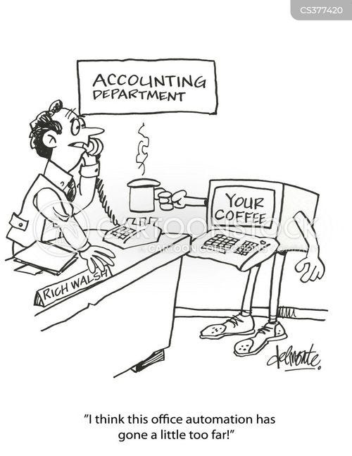 Automated Office Cartoons and Comics - funny pictures from CartoonStock