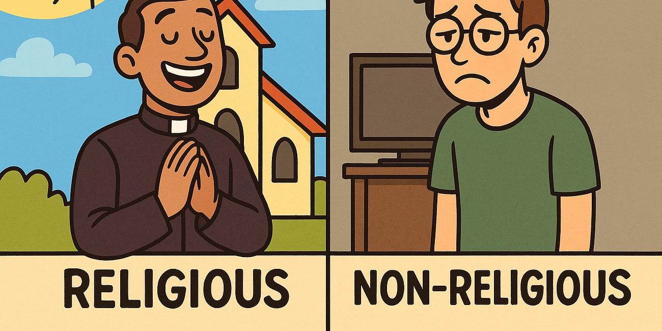 Religious People Are Happier Than Non-Religious People