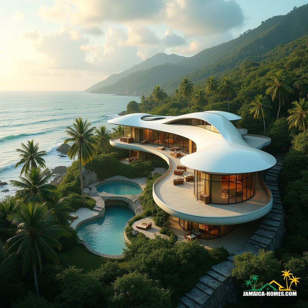 Organic-style architectural masterpiece, inspired by fluid forms and modern elegance. 