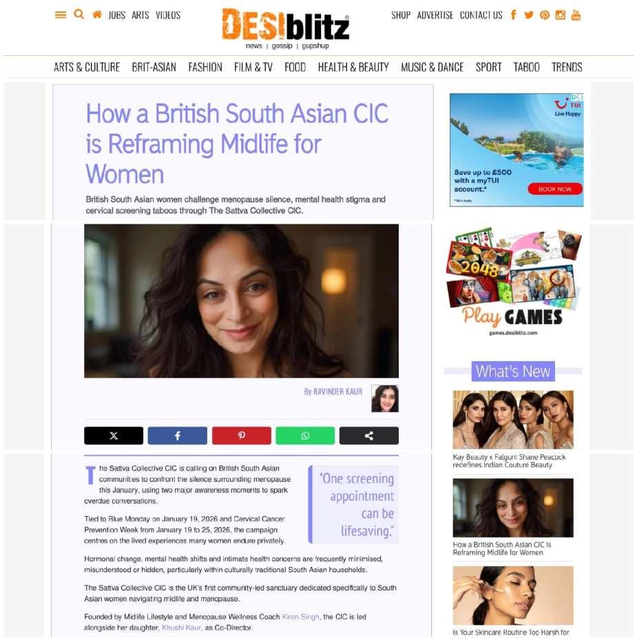 How a British South Asian CIC is Reframing Midlife for Women | DESIblitz