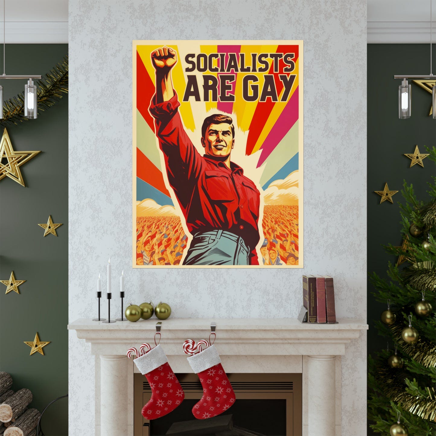 Socialists Are Gay Matte Vertical Posters