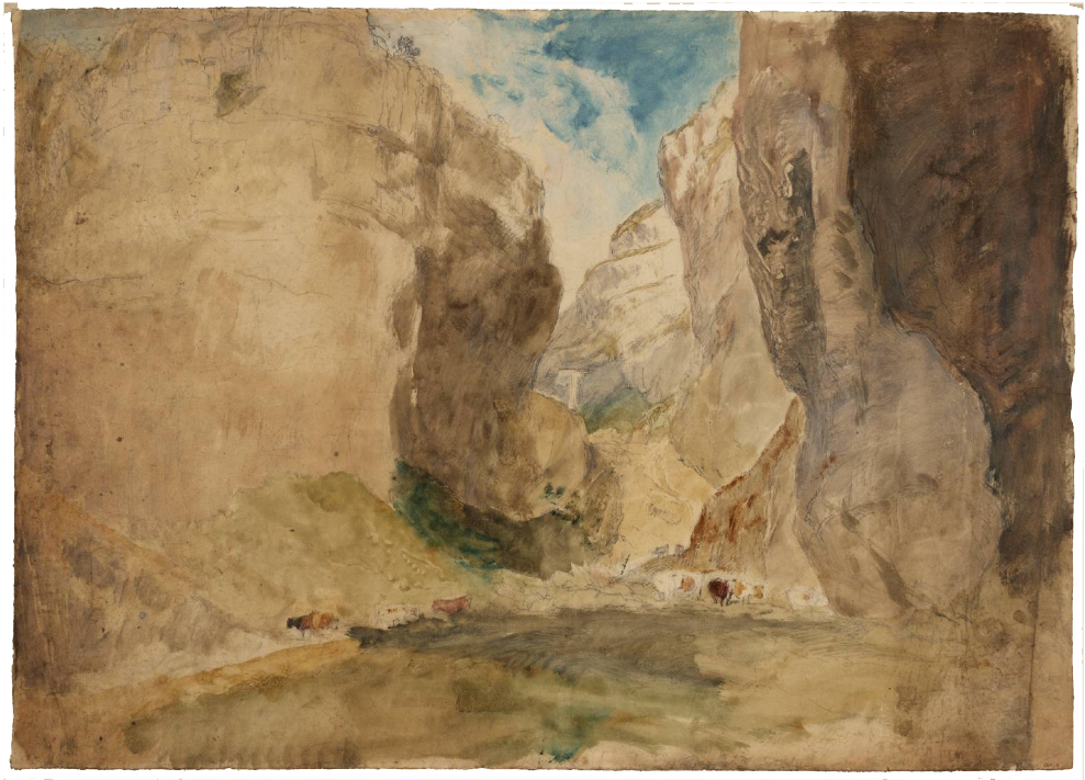 Gordale scar beige with blue sky