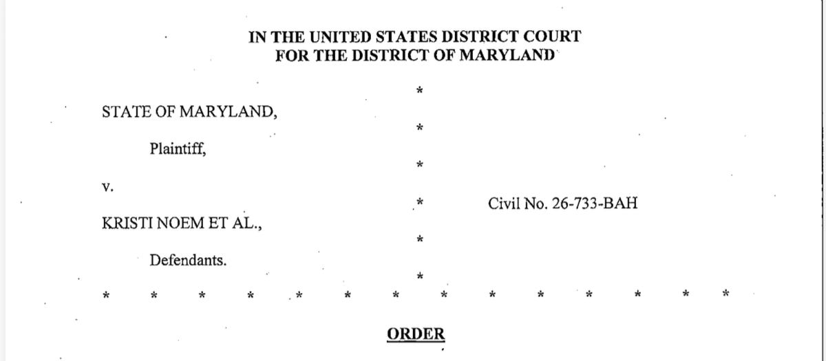 Federal Judge Halts Construction of Maryland ICE Detention Facility