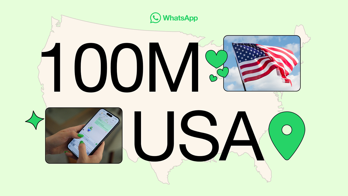 100 million using WhatsApp across the United States - WhatsApp Blog
