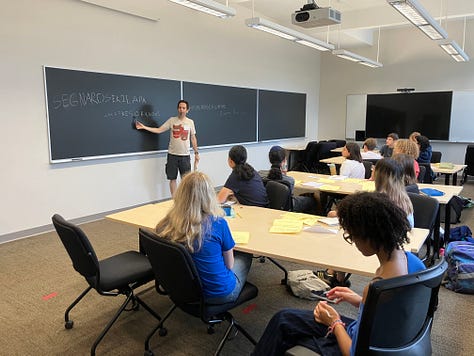 Pictures of the Secant math class at work!