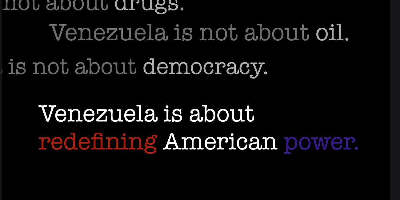 The war on Venezuela is a war for American reality — PART 1