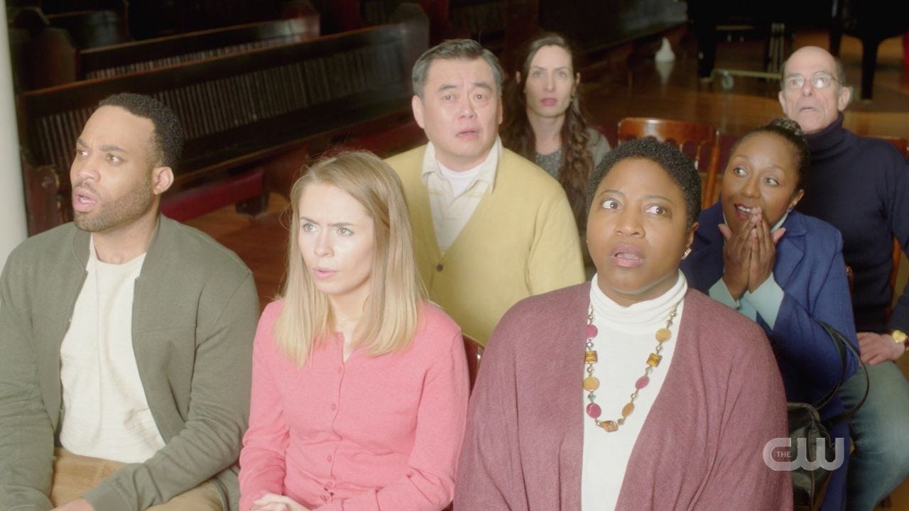 Congregation praying in awe of Jack SPN 14.19 Congregation praying in awe of Jack SPN 14.19