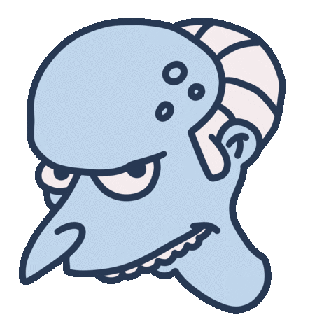 Cartoon illustration of a smug blue creature with a long snout, giving a side-eye look. Cartoon illustration of a smug blue creature with a long snout, giving a side-eye look.