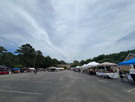 pcitures of various mexican food and vendors at the Sacred Heart of Jesus Church in Anniston Alabama annual festival