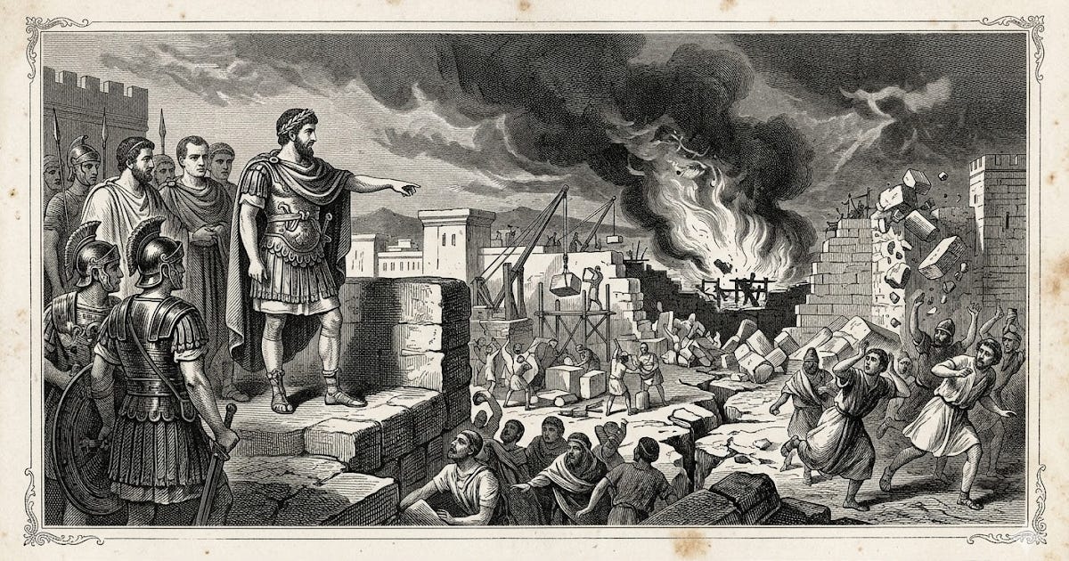 Gloria Romanorum: "He commanded them to rebuild the Temple." ~ Julian the Apostate's spectacular failure to reconstruct the Temple in Jerusalem in AD 363 Gloria Romanorum: "He commanded them to rebuild the Temple." ~ Julian the Apostate's spectacular failure to reconstruct the Temple in Jerusalem in AD 363