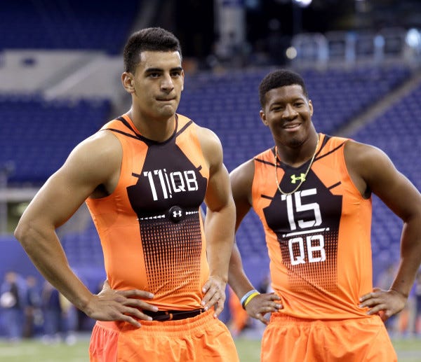 marcus mariota skipping 2015 nfl draft with jameis winston impact marcus mariota skipping 2015 nfl draft with jameis winston impact